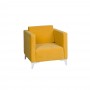 Bardzo modny fotel kolor żółty cztery kolory nóżek GOLD - Zdjęcie 1