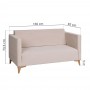 Zestaw mebli tapicerowanych sofa dwa fotele 1+1+2 kolor granat - nóżki białe GOLD - Zdjęcie 3