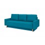 Sofa w stylu skandynawskim z funkcją spania w modnym turkusowym kolorze KOPENHAGA - Zdjęcie 1