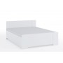 Klasyczne białe meble do sypialni z łóżkiem i szafą przesuwną 120 DENIRO 1 - Zdjęcie 3