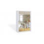Zestaw mebli do sypialni w kolorze białym z łóżkiem i szafą 150 z lustrem DENIRO 2 - Zdjęcie 6